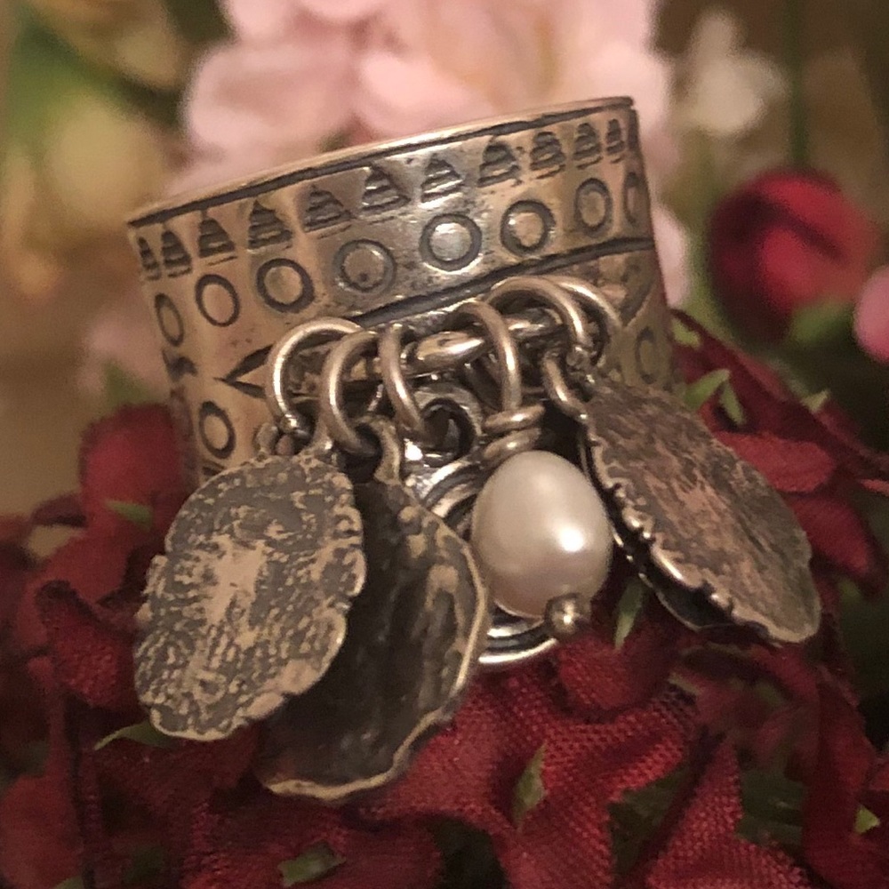 Silpada Cha-Cha Sterling Silver Pearl Ring - Picture 1 of 16
